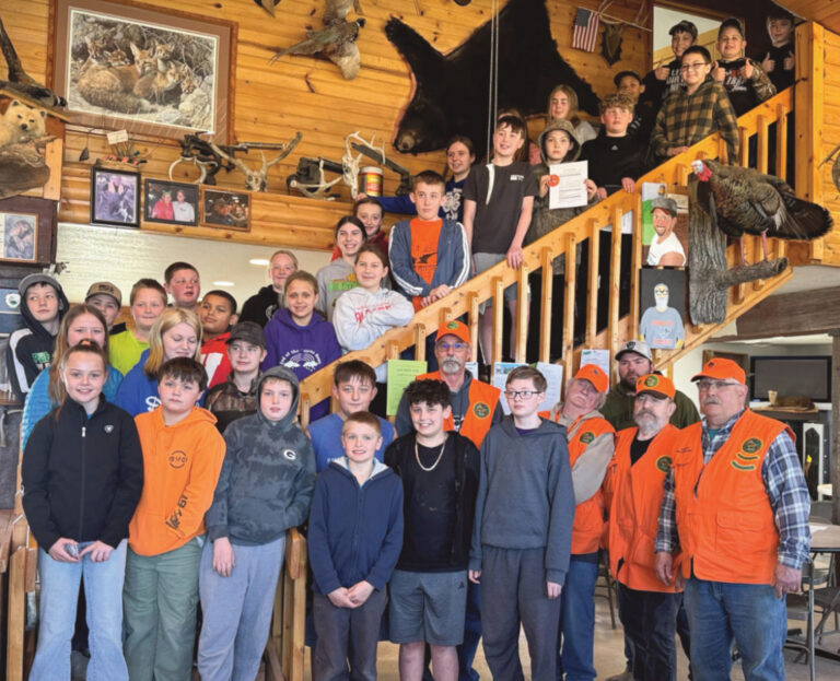 Participants of the Argyle Hunter Safety class completed the course on Saturday, March 28 with a beautiful day to practice shooting. A big thanks goes to all the volunteer instructors and the Argyle Rod and Gun Club for use of their building.