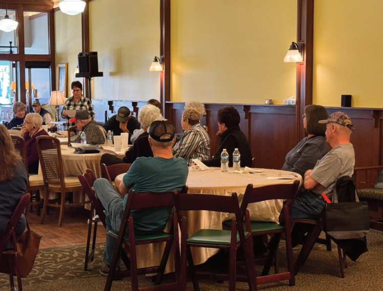 Photo of audience for the Blanchardville Co-op annual meeting