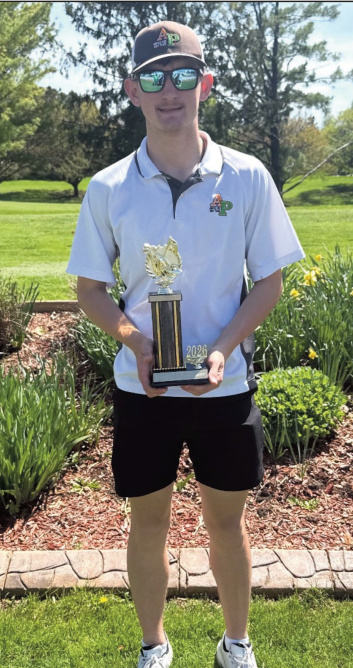 AP's Cohlman Schlimgen won the long-drive contest Saturday at the Platteville Invitational for the second year in a row.