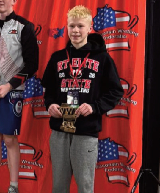 Gage Terrill was a four-time state qualifier, finish- ing sixth.