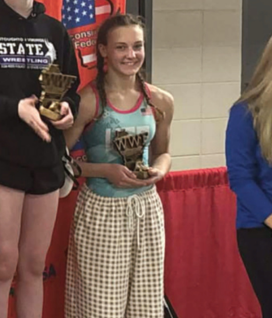 Halle Gruenenfelder was a two-time state qualifier, finishing sixth.