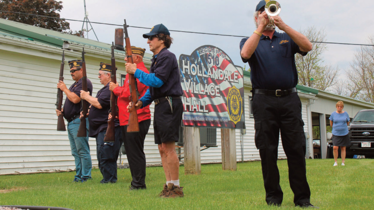 The Martinson American Legion Post 510 of Hollandale welcomed everyone to Hollandale after the parade down Main Street.